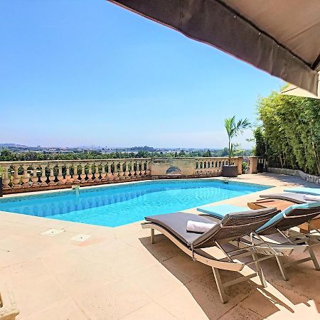 3 Bedrooms Villa Near Cannes - Pool & Jacuzzi - Sea View Mandelieu La Napoule Bagian luar foto
