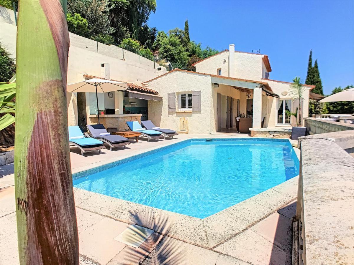 3 Bedrooms Villa Near Cannes - Pool & Jacuzzi - Sea View Mandelieu La Napoule Bagian luar foto