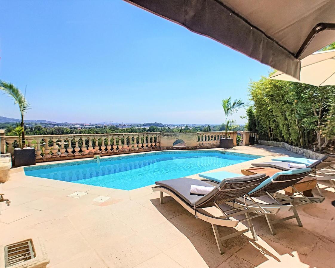 3 Bedrooms Villa Near Cannes - Pool & Jacuzzi - Sea View Mandelieu La Napoule Bagian luar foto