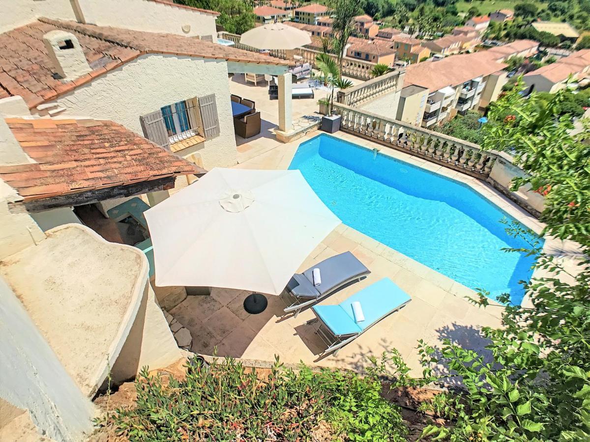 3 Bedrooms Villa Near Cannes - Pool & Jacuzzi - Sea View Mandelieu La Napoule Bagian luar foto