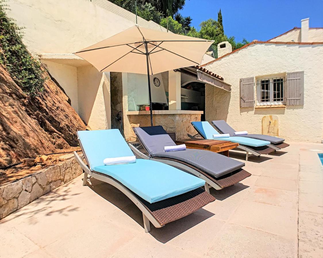 3 Bedrooms Villa Near Cannes - Pool & Jacuzzi - Sea View Mandelieu La Napoule Bagian luar foto