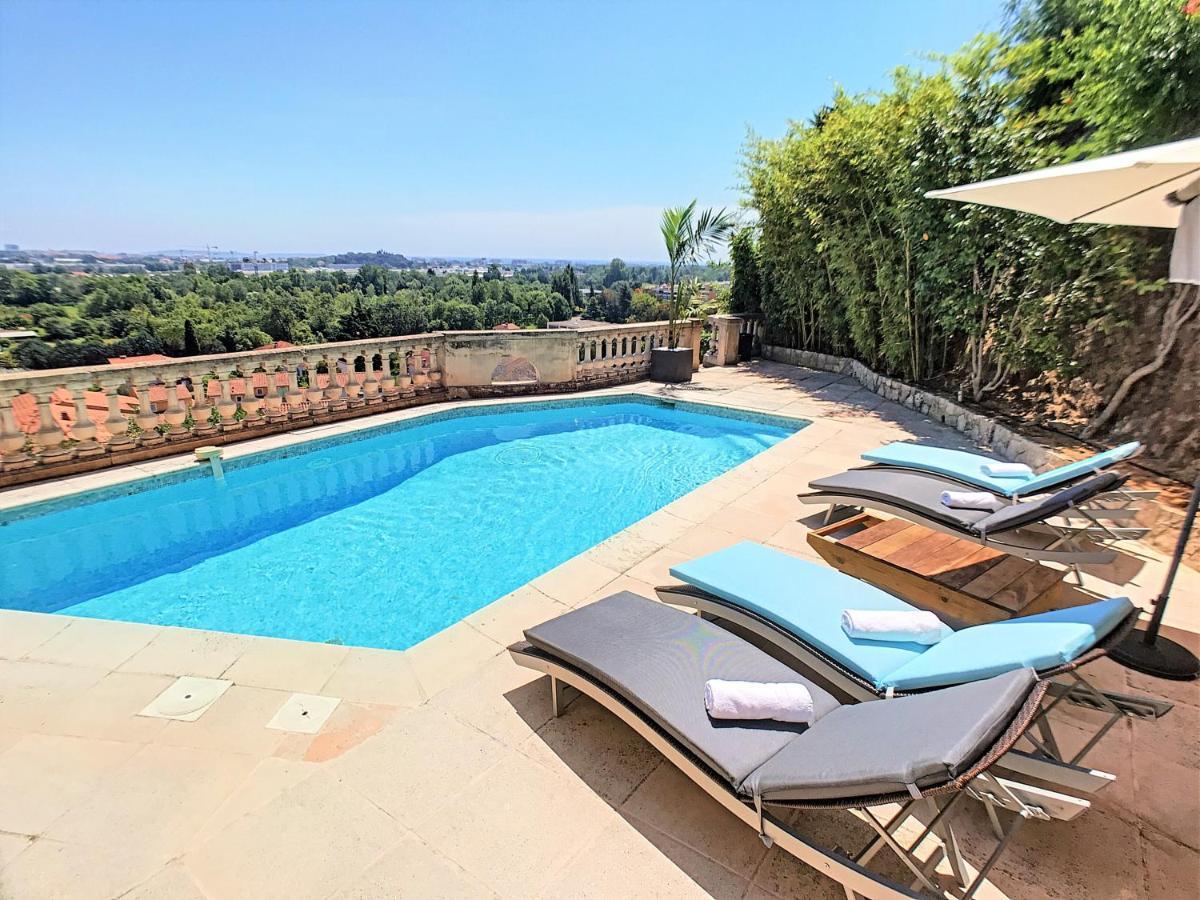 3 Bedrooms Villa Near Cannes - Pool & Jacuzzi - Sea View Mandelieu La Napoule Bagian luar foto